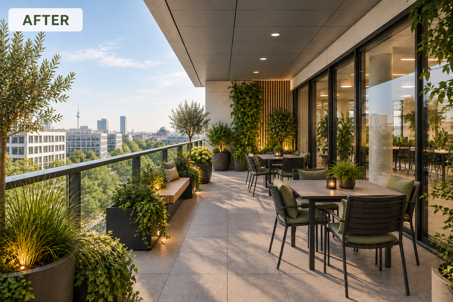 Botaqo vision for a planted commercial balcony