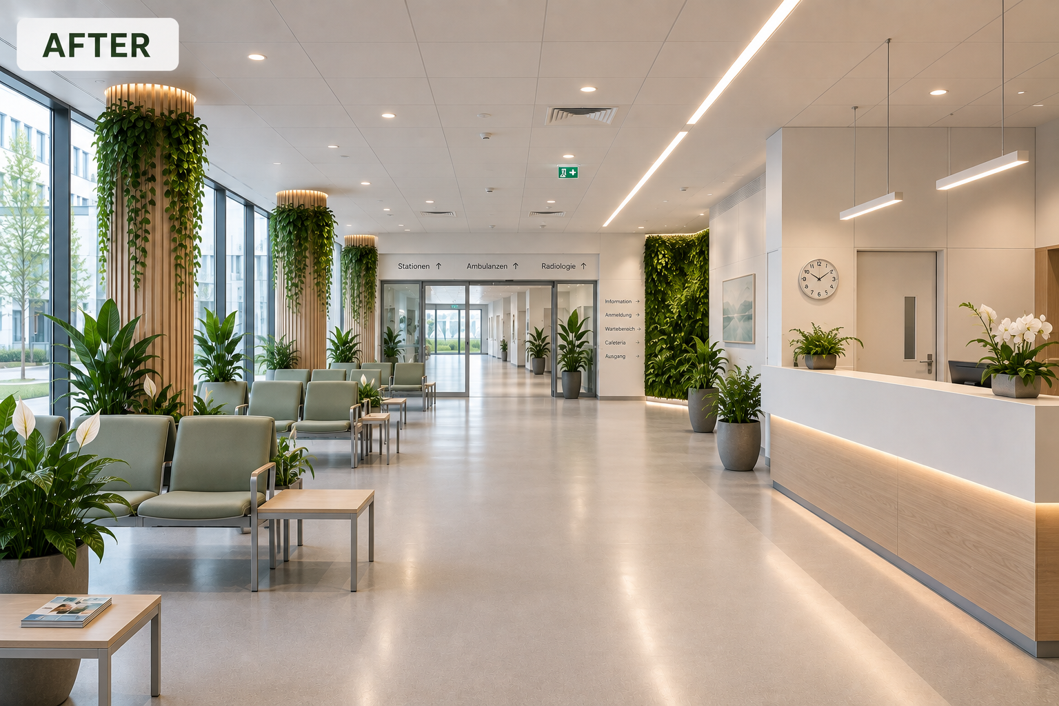 Botaqo vision for a welcoming healthcare space with natural elements