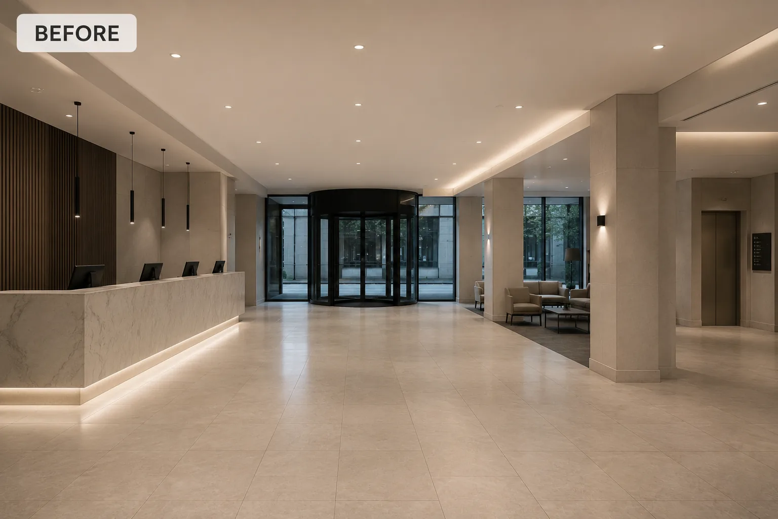 Existing hotel space